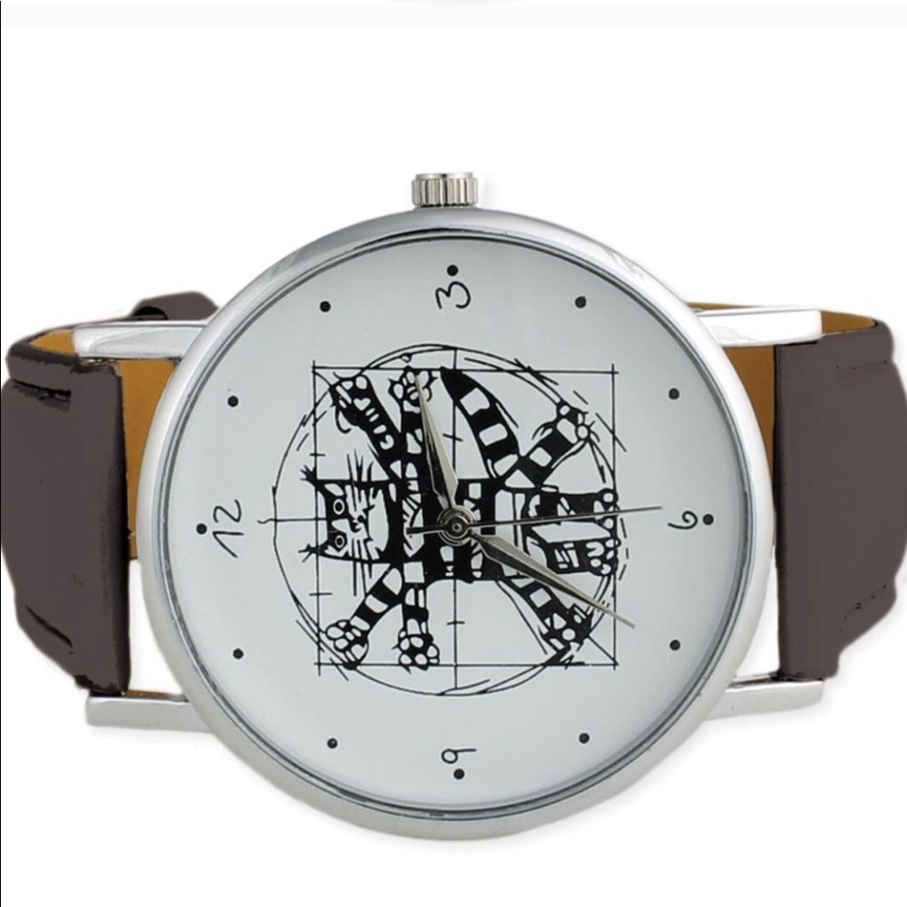 LAST 1! New! Da-Vinci Black Cat Novelty Watches - Picture 2 of 6